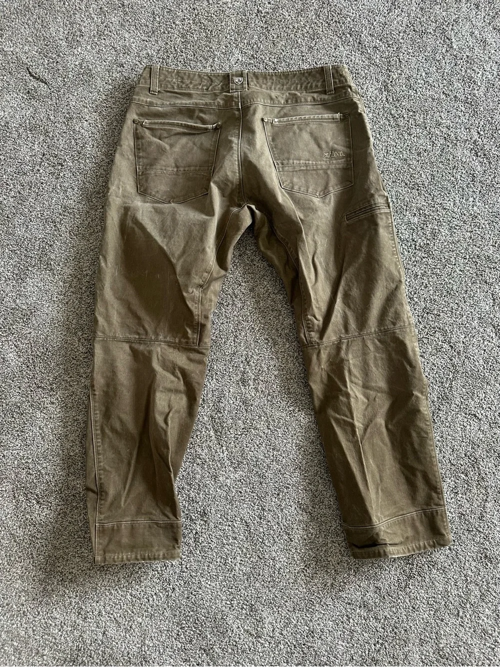 KUHL Men's Olive Casual or Work Pants Classic Straight Fit Utility